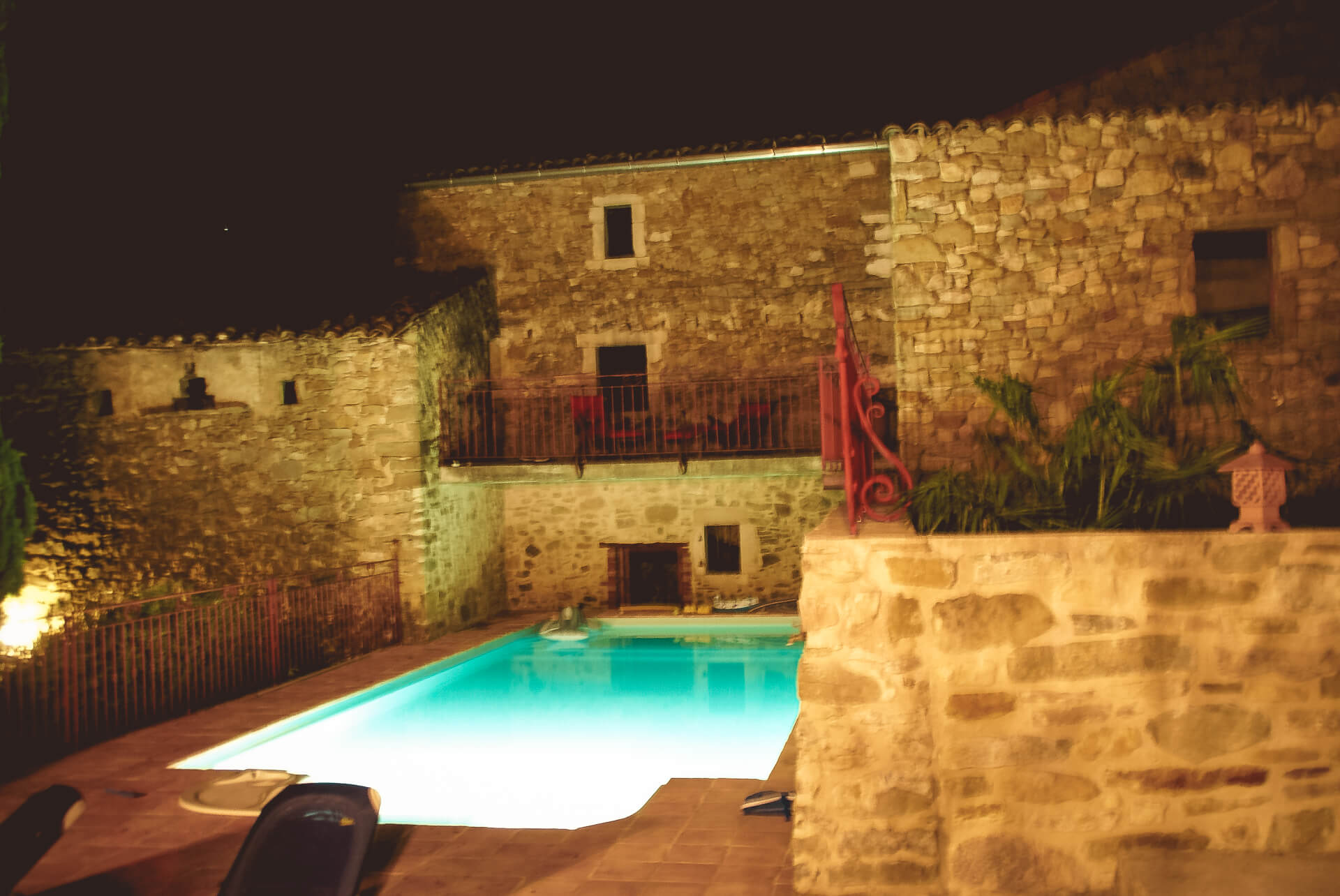 Notre piscine, avec nage à contre courant au Gîtes Roche Colombe - Soyans 26400, Drôme